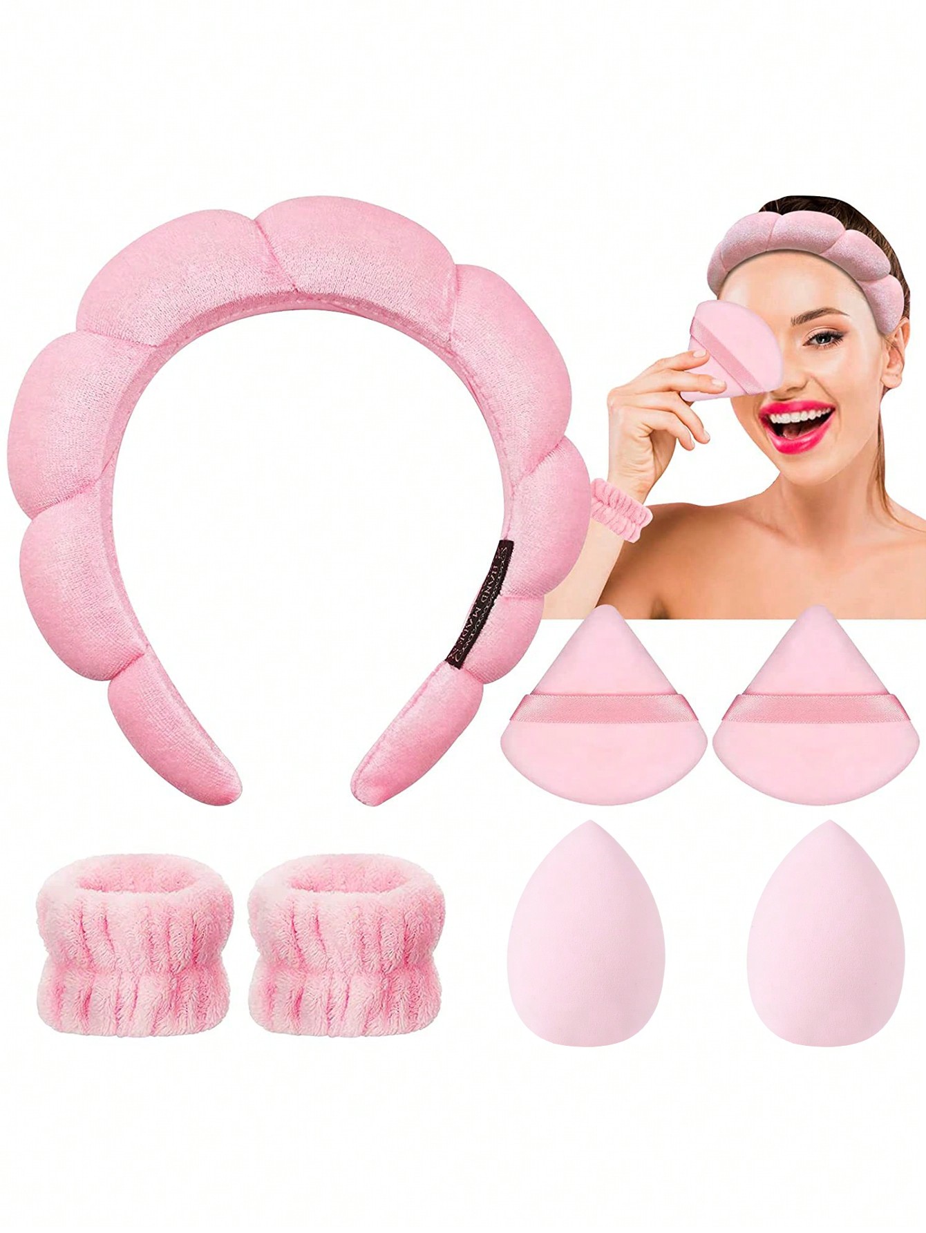 Skincare Pink - 7 Parça Pembe Spa Cilt Bakım