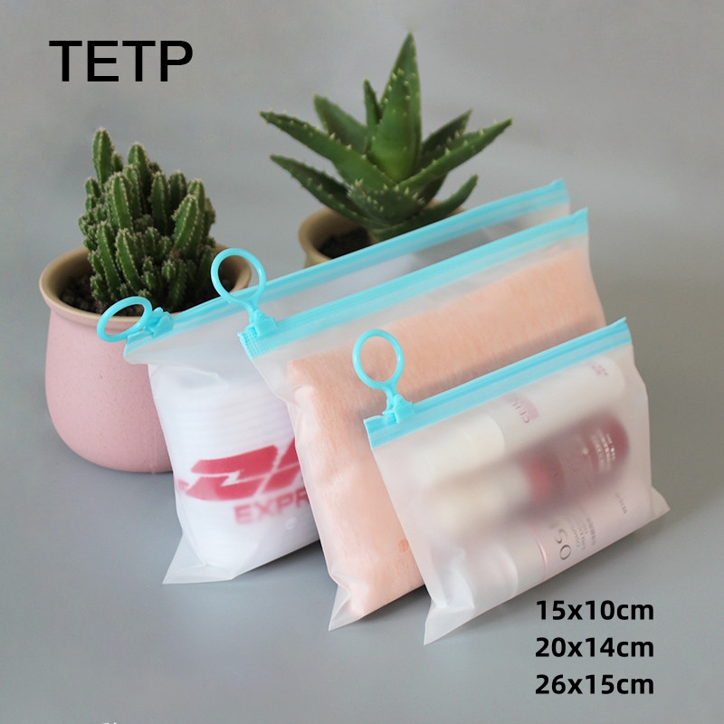 Skincare D'Alba - TETP Buzlu Fermuarlı Çantalar Mavi Çekme