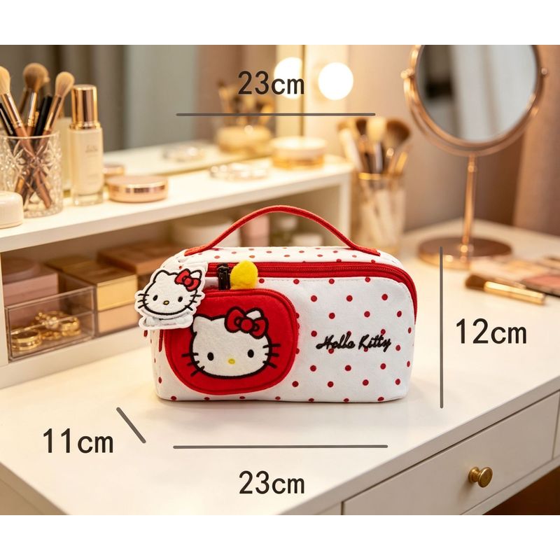 Skincare D'Alba - Hello Kitty Makyaj Düzenleyici Çantası—cilt bakımı