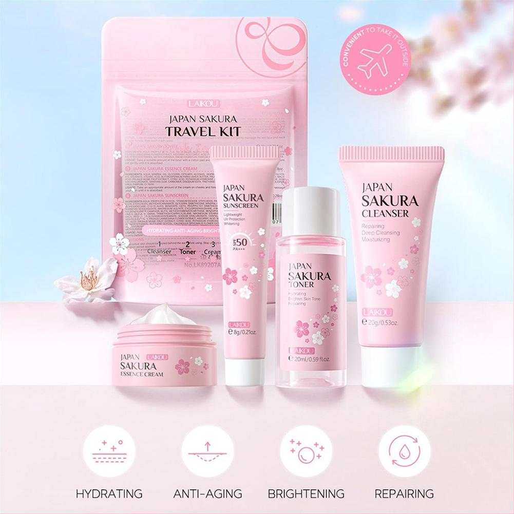 Sakura Cilt Bakım Seti yüz Tem - Skincare Routine incelemesi ve fiyatı